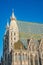 Main facade of cityâ€™s best Saint Stephen`s Cathedral in Vienna, Austria, closeup