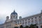 Main facade of the Naturhistorisches Museum Wien at dusk. It is the main natural history museum of Vienna, Austria