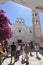 Main Facade Of The Panagia Tourliani Monastery In Ano Mera On The Island Of Mykonos. Architecture Landscapes Travels Cruises.