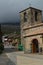 Main Facade Of The Parish Church Of San Ildefonso Valverde De Los Arroyos. October 18, 2013. Valverde De Los Arroyos, Black