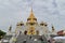 Main facade of Wat Traimit and the Yaowarat Chinatown Heritage Center, Chinatown, Bangkok