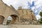 Main gate and access bridge to the castle of Velez Blanco