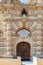 Main gate of Fort Manoel with bronze bust of Grand Master de Vilhena at top
