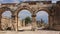 Main gate of Hierapolis ancient city. Turkey