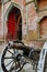 The main gate at the hostorical Ramnagar Fort in Varanasi, India