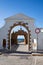 Main gate to La Caleta beach and Santa Catalina castle, Cadiz, Andalusia, Spain