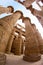 Main hall of the Karnak temple with majestic columns  Luxor