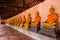 The main hall of Wat Putthaisawan with golden Buddha statue