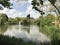 Main house at Bletchley Park seen over the lake