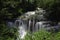 Main level of Huai Mae Kamin Waterfall in Kanchanaburi Province, Thailand