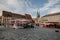 Main market square or Hauptmarkt, place of the Schoner Brunnen fountain in the Nuremberg