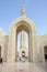 Main minaret and marble courtyard of Sultan Qaboos Mosque