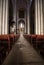 Main nave and altar in Saint Trophime Cathedral in Arles, France. Bouches-du-Rhone, France