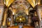 Main nave and presbytery of Sainte Marie des Anges St. Mary of Angels church of Franciscans Monastery in Nice in France