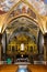 Main nave of Sainte Marie des Anges St. Mary of Angels church Franciscans Monastery in Cimiez district of Nice in France