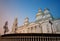 Main orthodox cathedral at Penza city background