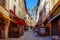 Main pedestrian street of Briancon town, Provence, France