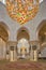 Main prayer hall inside the Sheikh Zayed Mosque