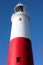 Main red and white lighthouse on Portland near Weymouth in Dorset