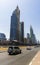 Main road of a United Arab Emirates, Shekh Zayed road. Shot taken in Dubai. Many of famous buildings can be seen such Burj Khalifa