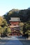 Main shrine and dance hall of Tsurugaoka Hachimangu shrine