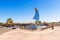 Main square in Abu Simbel, Egypt.