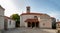 Main square and church at Beli in Cres island