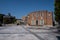 Main square council offices and civic hall in the town centre of Ellesmere Port Cheshire July 2020