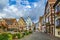 Main square in Eguisheim, Alsace, France