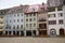 Main square of Freiburg - Munsterplatz and buildings on it, Trade house, Munster ca