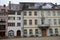 Main square of Freiburg - Munsterplatz and buildings on it, Trade house, Munster ca