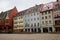 Main square of Freiburg - Munsterplatz and buildings on it, Trade house, Munster ca