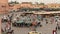 Main square Jemma el Fna in Marrakesh of Morocco top view