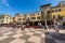 Main Square in Lazise Village - Tourist Resort on Lake Garda Veneto Italy