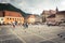 The main square of the medieval city of Brasov, Romania. October 10nd, 2015.