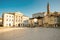 Main square in Piran town in Slovenia