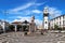 Main square of Ponta Delgada, Sao Miguel island, Azores, Portugal