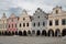 Main square in Telc, UNESCO city in Czech Republic