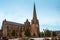 Main square and Treguier Cathedral