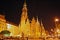 Main square in Wroclaw (Poland) at night