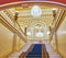 The Main Staircase of Mariinskyi Palace with bronze sculptures, on June 25 in Kyiv, Ukraine