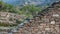 The main stairs going up to the stupa in Amluk dara stupa swat