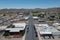 Main Street, historic Kingman, Arizona, aerial image