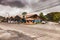 The main street with the small market hall in El Valle de Anton