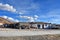 The main street in the village of Yakra on the Tibetan plateau summer, China