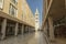 Main street of Zadar city in Croatia