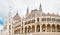 main tourist attraction in Budapest and all of Hungary - the great Gothic architecture of the Parliament building, travel and