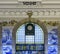 Main vestibule of Sao Bento, 19th-century public train station known for elaborate azulejo tilework in Porto, Portugal