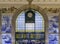 Main vestibule of Sao Bento, 19th-century public train station known for elaborate azulejo tilework in Porto, Portugal