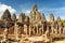 Main view of ancient Bayon temple in Angkor Thom, Cambodia